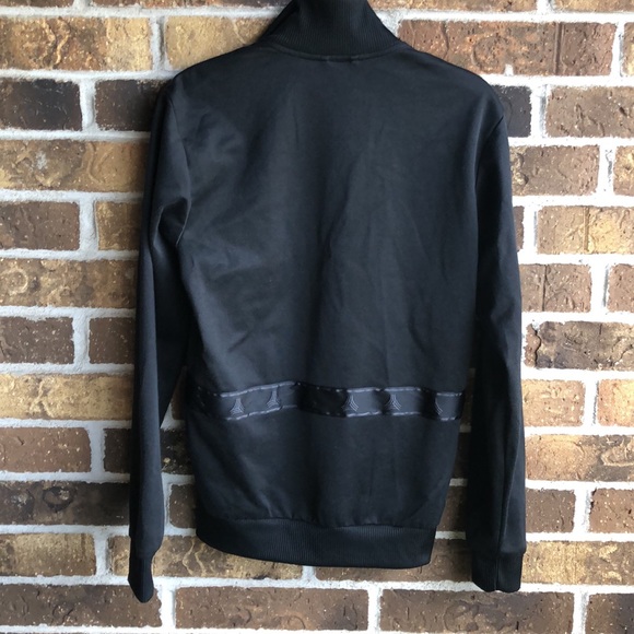 ADIDAS BLACK CLUB RUNNING TRACK JACKET - Picture 8 of 11